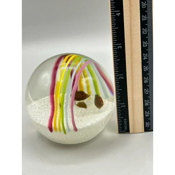 Caithness Scotland Rainbow & Pot of Gold Paperweight Numbered 742/750